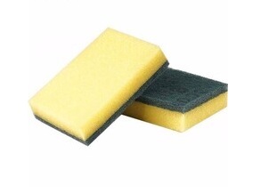 FIBRA VERDE C/ESPONJA GDE C/2 PZ FASHION CLEAN