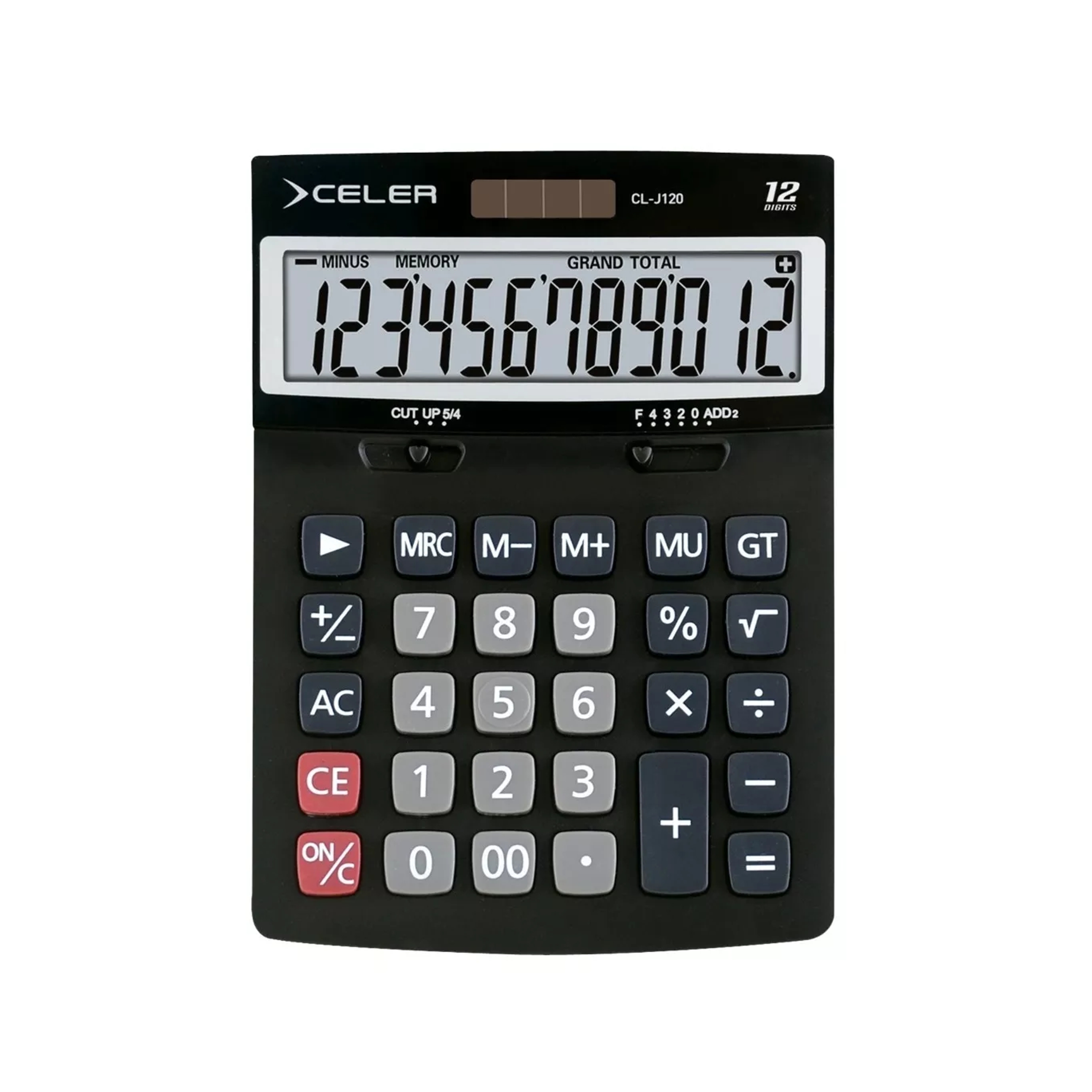 CALCULADORA ESCR 12 DÍG SOL BAT BOTÓN. CL-J120 CELER