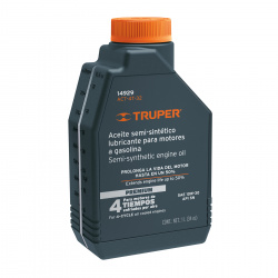 ACEITE SEMI-SINTÉTICO, MOTOR 4 TIEMPOS, 946ML (32OZ), TRUPER