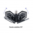 LUMINARIO DE LED 100 W, ALUMINIO CON 4 PANELES ABATIBLES