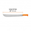 MACHETE ESTÁNDAR 20' CACHA NARANJA REMACHADA, TRUPER