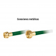 MANGUERA 1/2' REFORZADA 3 CAPAS CONEXIONES METAL 15M, PRETUL