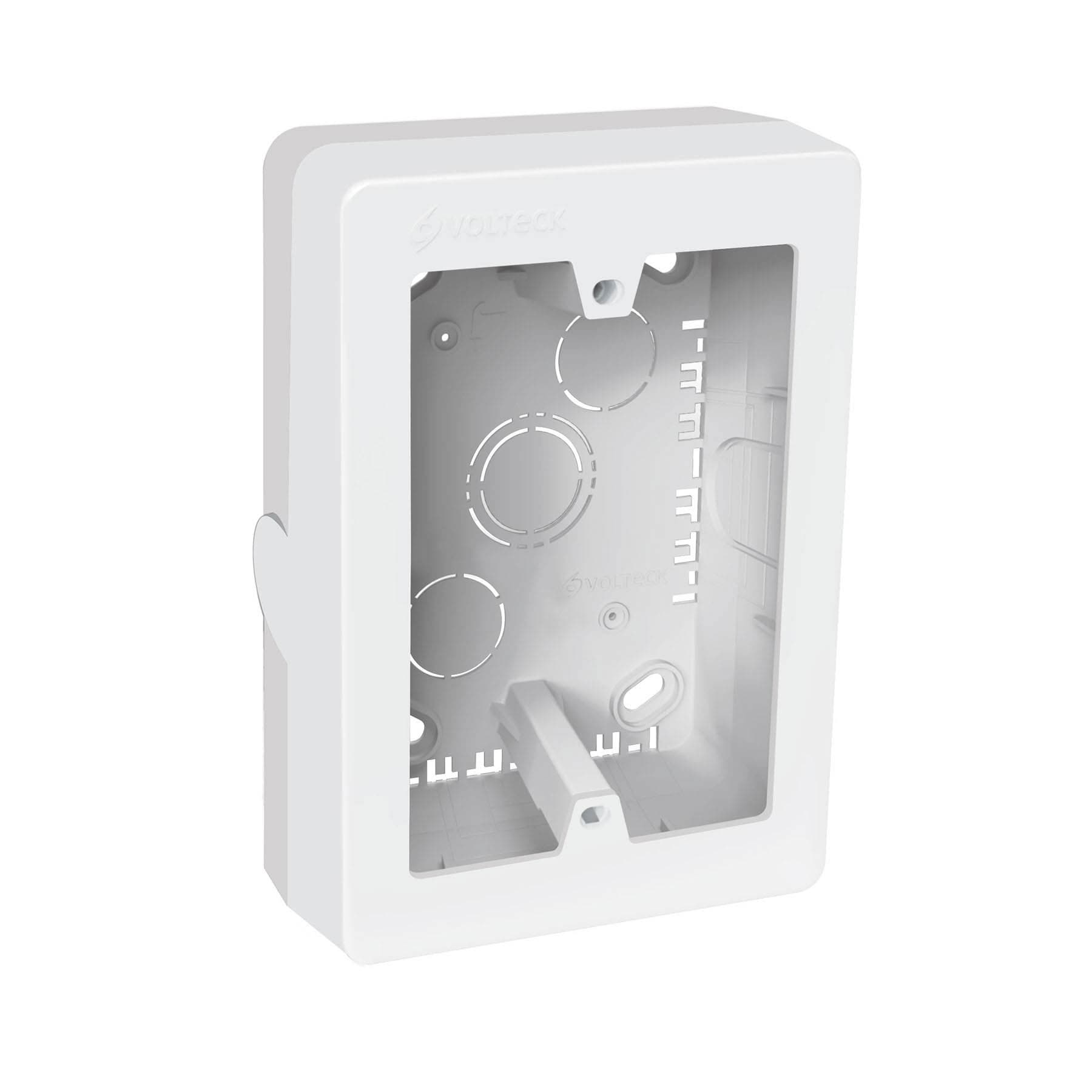 CAJA DE CONTACTOS PARA CANALETA 3' X 5', BLANCA, VOLTECK