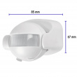 SENSOR DE MOVIMIENTO DE 180° PARA PARED Y TECHO, VOLTECK