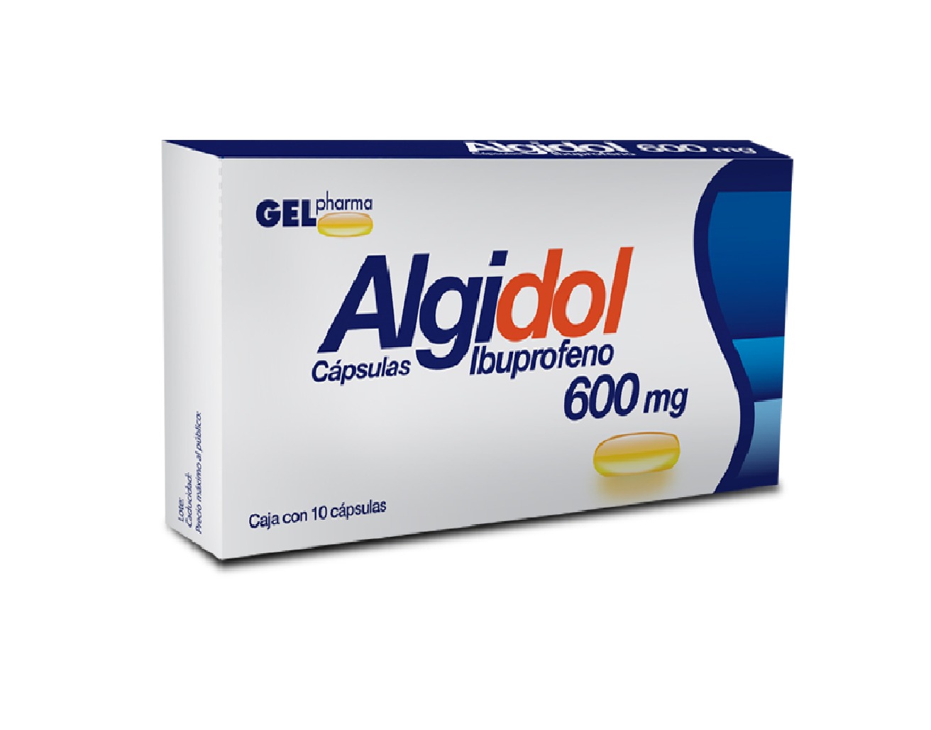 ALGIDOL 600 MG C/10 CAP