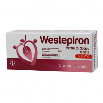 WESTEPIRON METAMIZOL SÓDICO 500MG 10 TAB