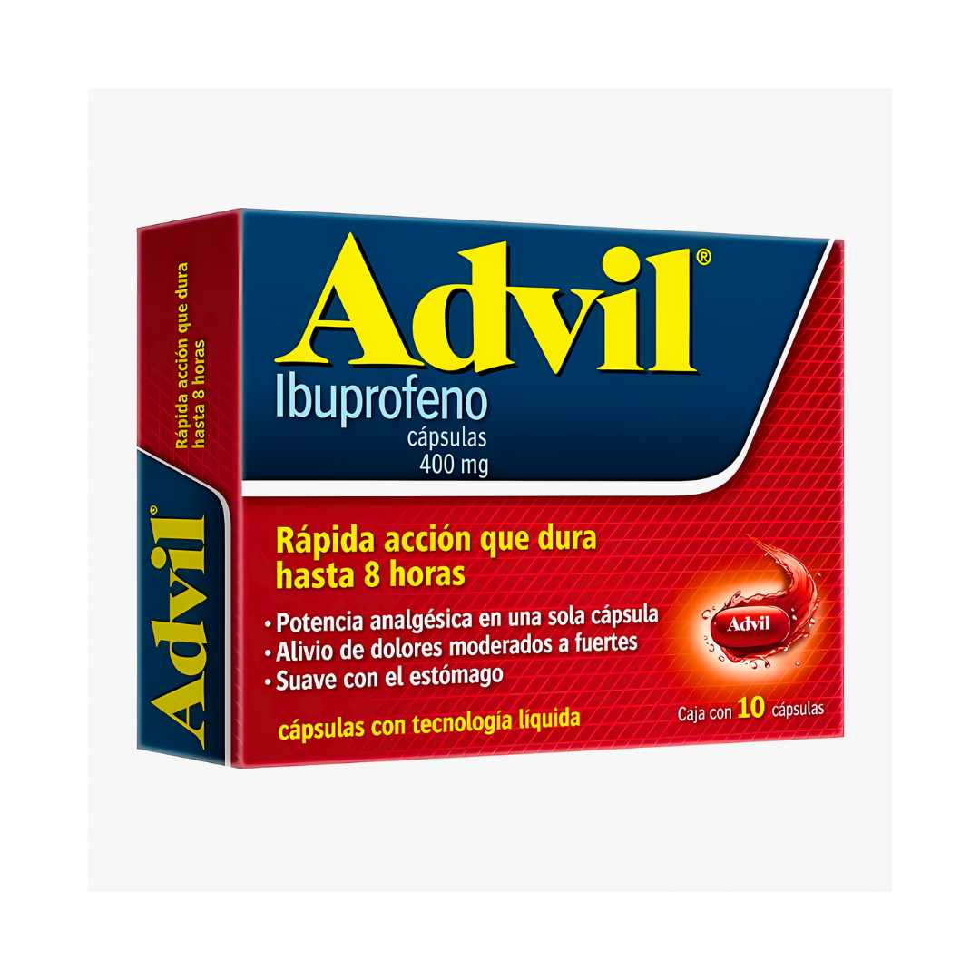 ADVIL MAX 400 MG 10 CAP.