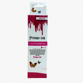 BOTELLA TINTA UNIVERSAL PTE664 MAGENTA SERIE L 70ML PAR5A EPSON