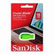 MEMORIA USB 2.0 SANDISK CRUZER BLADE 16GB VERDE (SDCZ50C-016G-B35GE)