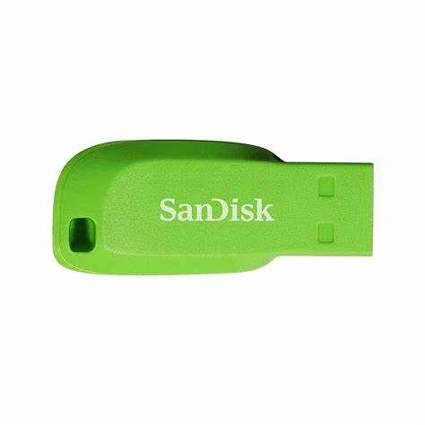 MEMORIA USB 2.0 SANDISK CRUZER BLADE 16GB VERDE (SDCZ50C-016G-B35GE)