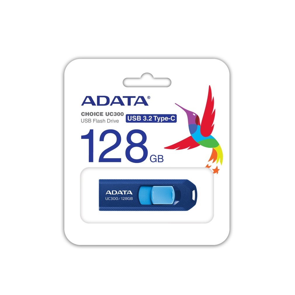 MEMORIA USB 3.2 ADATA UC300 128GB C AZUL (ACHO-UC300-128G-RNB/BU