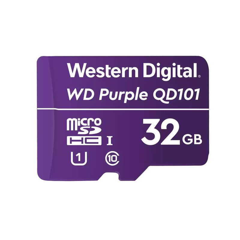 MEMORIA WD PURPLE MICRO SDXC 32GB CL10 U1 QD101 (WDD032G1P0C)