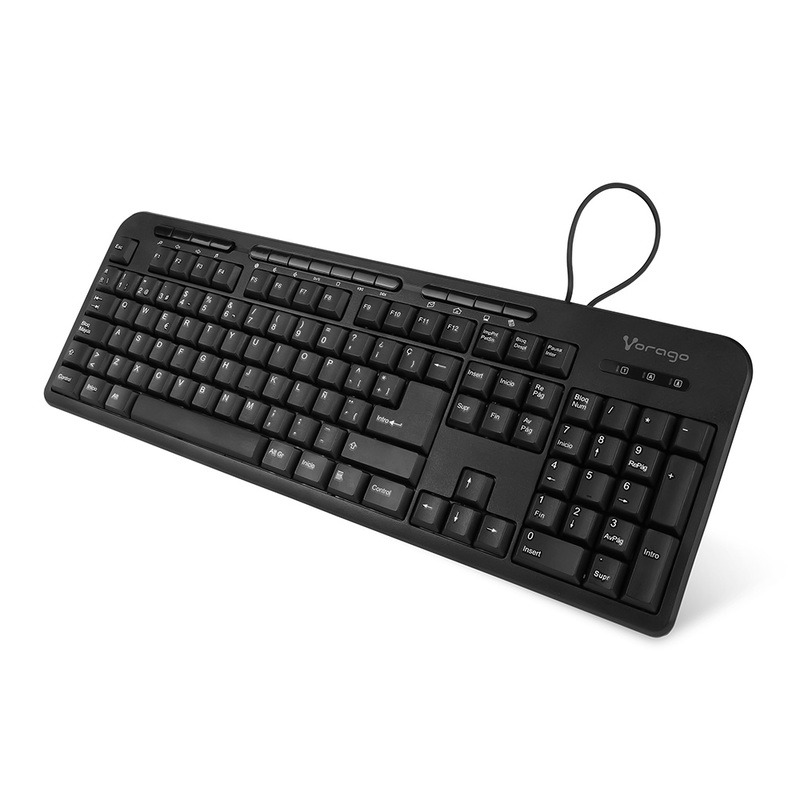 TECLADO VORAGO KB-204 ALÁMBRICO 105+15 (MULTIMEDIA) TECLAS USB