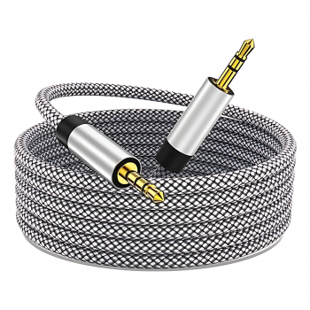CABLE AUXILIAR 3.5MM DOBLE JACK TEJIDO 3 MT WIR-3519