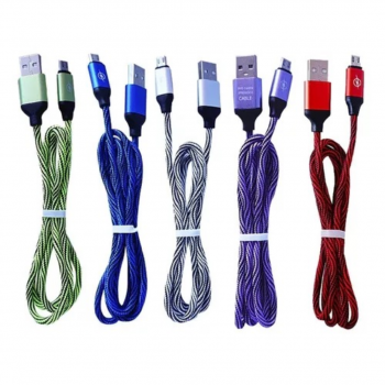 CABLE C-USB 2.0 CARGA RÁPIDA TELA 1 MT TS-528
