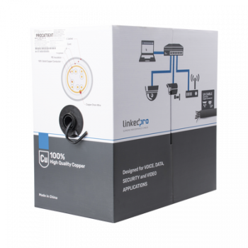 CABLE 1 M, CAT5E , FTP, BLINDADO, COLOR NEGRO PARA APLICACIONES EN CCTV