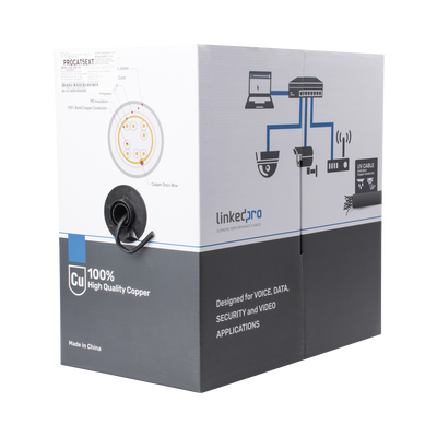 CABLE 1 M, CAT5E , FTP, BLINDADO, COLOR NEGRO PARA APLICACIONES EN CCTV