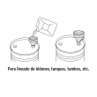 EMBUDO PLÁSTICO 500 ML, CUELLO FLEXIBLE CON FILTRO, TRUPER