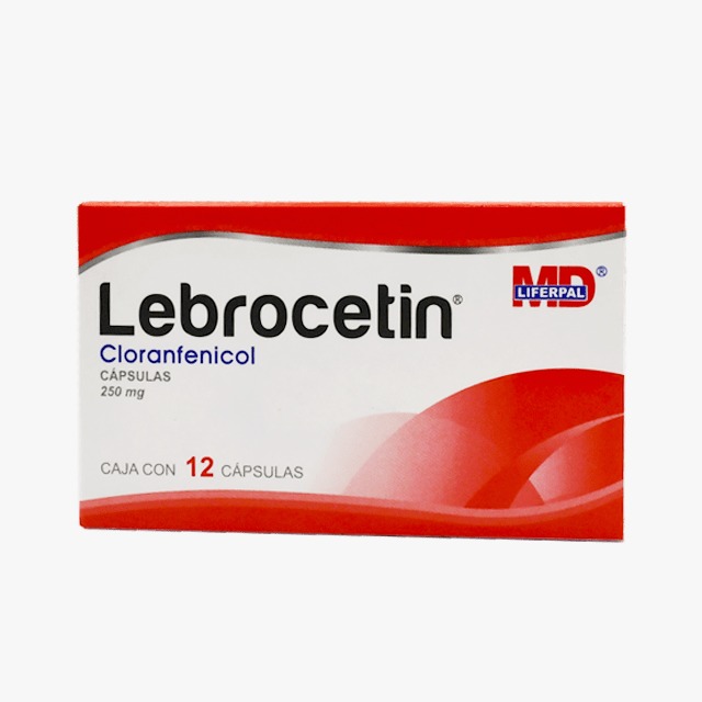 LEBROCETIN CLORANFENICOL 250MG C/12 CAPS