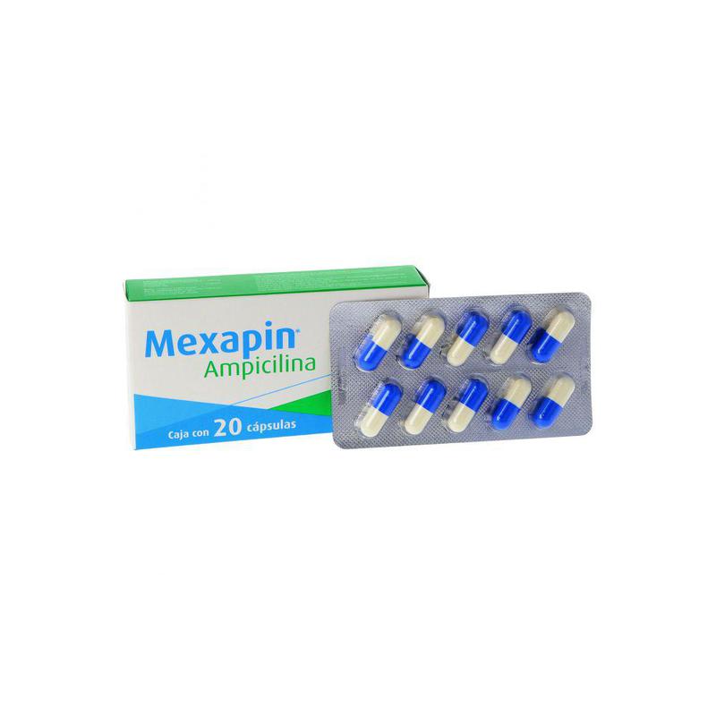 MEXAPIN 500 MG 20 CAPS (AMPICILINA)