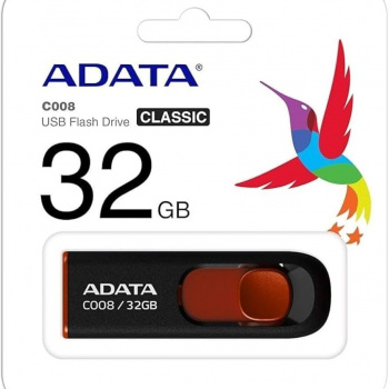 MEMORIA USB ADATA C008, NEGRO, 32 GB