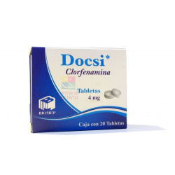 DOCSI 20 TAB 4 MG / CLORFENAMINA