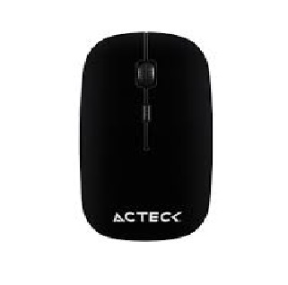 MOUSE ACTECK INALÁMBRICO 2.4 GHZ 1600 DPI 3 LVLS WINDOWS-LINUX-MAC OS SLIM NEGRO