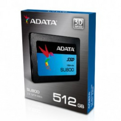 SSD ADATA SU800, 512 GB, SERIAL ATA III, 560 MB/S, 520 MB/S, 6 GBIT/S