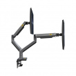 MONTAJE DE ESCRITORIO ARTICULADO PARA 2 MONITORES DE 22"-32" / SOPORTA HASTA 15
