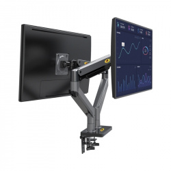 MONTAJE DE ESCRITORIO ARTICULADO PARA 2 MONITORES DE 22"-32" / SOPORTA HASTA 15