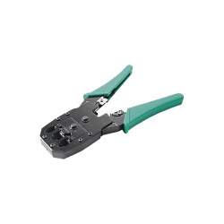 PINZAS PARA PLEGAR CABLES UTP5 Y UTP6 CON CAVIDADES PARA RJ11 DE 4 Y 6 HILOS Y R