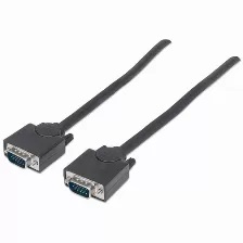 CABLE VGA HD 15 MACHO A HD 15 MACHO,LONGITUD 4.5 M, COLOR NEGRO.(312721)