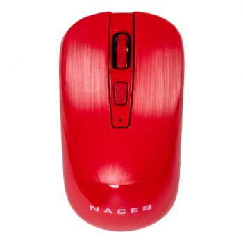 MOUSE NACEB INALAMBRICO 2.4G ROJO NA-0137R(NA-0137R)