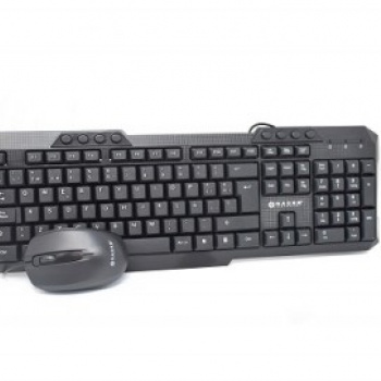 TECLADO MOUSE KIT ALÁMBRICO NACEB TECHNOLOGY NA-618, ESTÁNDAR, NEGRO