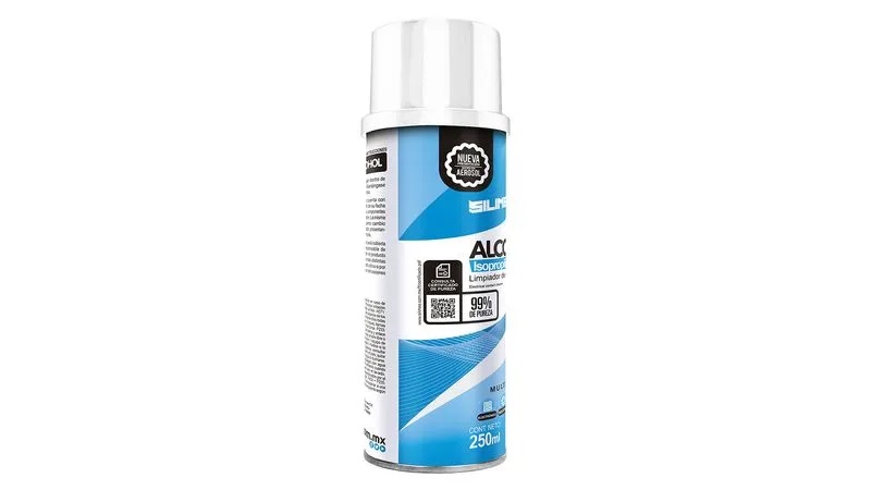 ALCOHOL ISOPROPILICO SILIMEX AEROSOL 250 ML - AZUL, ALCOHOL ISOPROPILICO, COMPON