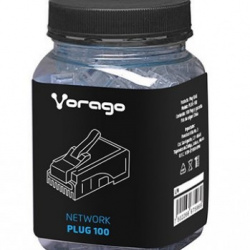 PLUGS DE RED RJ45 CAT5 VORAGO - TRANSPARENTE