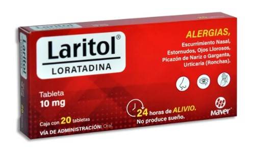 LARITOL/LORATADINA 10MG 20 TAB